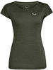 Salewa 26538, SALEWA Damen T-Shirt Puez Melange Dryton Grün female, Bekleidung...