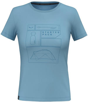 Salewa Eagle Pack Dry'Ton T-Shirt Women blue air blue