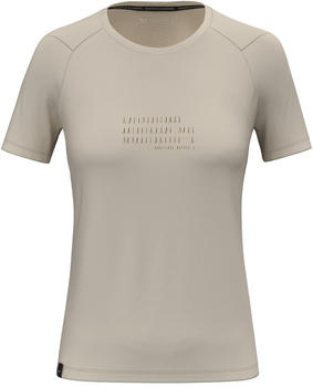 Salewa Eagle Poem Dry'Ton T-Shirt Women beige oatmeal