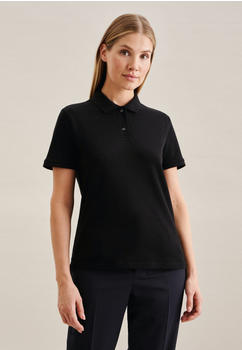Seidensticker Kragen Polo Shirt Regular (60.135141-0039) schwarz