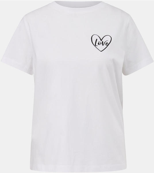 Comma T-Shirt mit Frontprint (2140939.01E1) weiß
