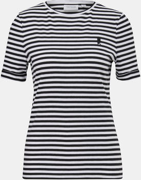 Comma T-Shirt mit Streifen (2145856.99G0) schwarz