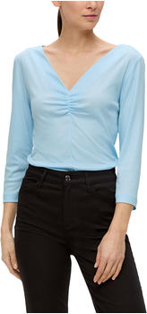 S.Oliver Shirt aus softem Lyocell-Jersey (2146012) blau
