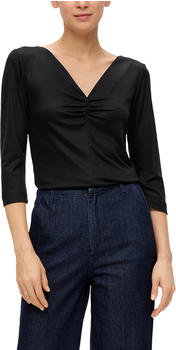 S.Oliver Shirt aus softem Lyocell-Jersey (2146012) schwarz