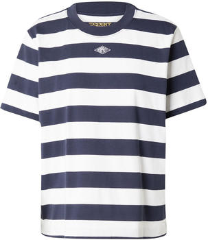 Esprit Gestreiftes T-Shirt mit Logostickerei (994EE1K306) navy