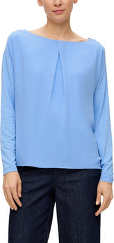 S.Oliver T-Shirt mit Falten-Detail (2141013) blau