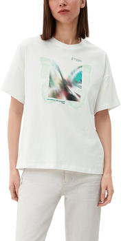 S.Oliver T-Shirt im Loose Fit mit Frontprint (2130597) beige