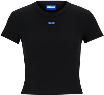 Hugo Slim-Fit T-Shirt in Cropped-Länge (50510749) schwarz