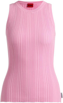 Hugo Ärmelloses Slim-Fit Top mit unregelmäßiger Rippstruktur (50514301) rosa