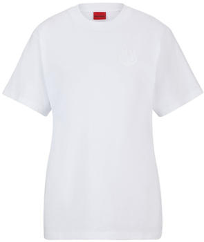 Hugo T-Shirt aus Baumwoll-Jersey mit Logo der neuen Saison (50517496) weiß