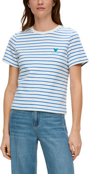 S.Oliver T-Shirt mit Streifenmuster (2141812) blau