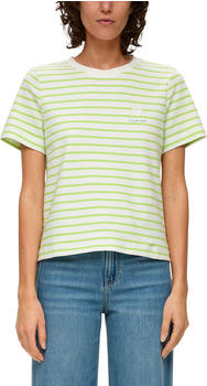 S.Oliver T-Shirt mit Streifenmuster (2141812) grün/weiß