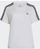 Adidas Essentials Slim 3-Stripes T-Shirt Plus Size white/black (HF7252)