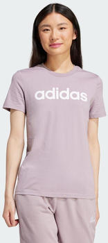 Adidas LOUNGEWEAR Essentials Slim Logo T-Shirt preloved fig/white (IS2097)
