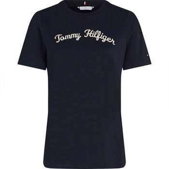 Tommy Hilfiger Regular Script T-shirt (WW0WW42589) blue