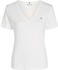 White: Tommy Hilfiger Slim V-Neck T-Shirt (WW0WW40584)