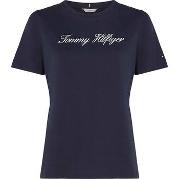 Tommy Hilfiger Script T-shirt (WW0WW43459) blue