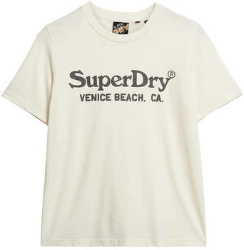 Superdry Metallic Venue Relaxed T-shirt (W1011403A) beige