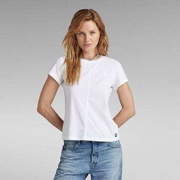 G-Star Front Seam Short Sleeve T-shirt (D24499-4107) white