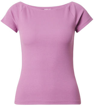 S.Oliver Shirt aus Baumwollmix mit Rippstruktur (2147377) lila