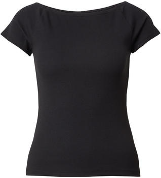 S.Oliver Shirt aus Baumwollmix mit Rippstruktur (2147377) schwarz