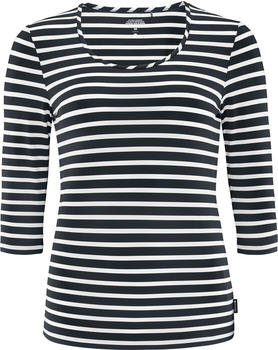 Schneider Sportswear Damen Leisure-3/4-Shirt granit/wei&szlig;