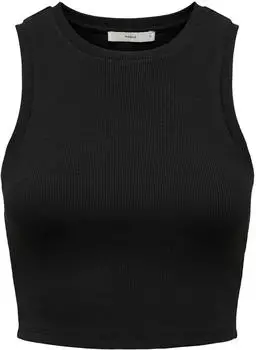 Only Vilma Jersey Sleeveless Cropped Tank Top (15282771) black