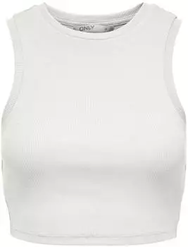 Only Vilma Jersey Sleeveless Cropped Tank Top (15282771) cloud dancer