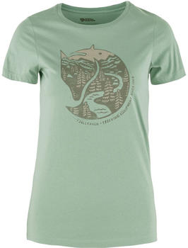 Fj&auml;llr&auml;ven Arctic Fox Print T-Shirt W misty green
