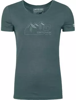 Ortovox 150 Cool Vintage Badge T-Shirt (84068) dark arctic grey