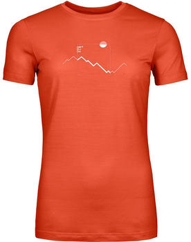 Ortovox 150 Cool Peak Focus T-Shirt sunset orange