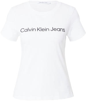 Calvin Klein Slim Organic Cotton Logo T-Shirt bright white