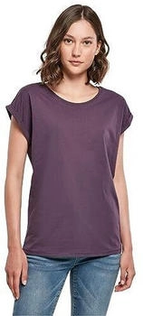 Build Your Brand BY021 Extended Shoulder Tee T-Shirt purplenight