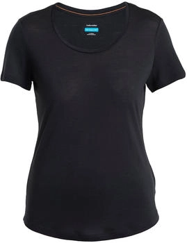 Icebreaker Merino Cool-Lite Sphere III S S Scoop Merinoshirt schwarz