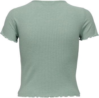 Only T-Shirt 'ONLEmma' jade 7681224 – Only T-Shirt "ONLEmma" jade 7681224 - Sommerliche Eleganz mit raffiniertem Twist