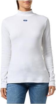 Hugo Langarmshirt Baumwolle weiss