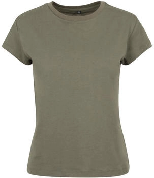 Build Your Brand BY052-Ladies Box Tee T-Shirt olive