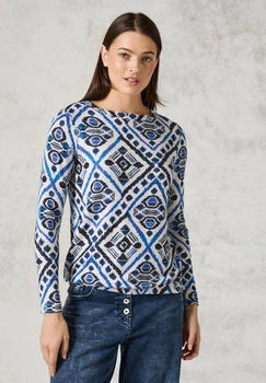 Cecil Langarmshirt U-Boot-Ausschnitt soft silver melange
