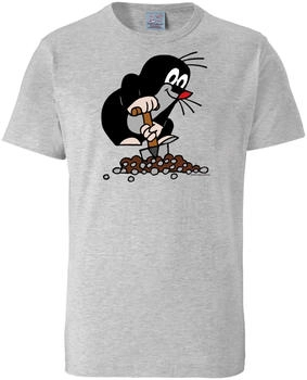 Logoshirt T-Shirt 'Der kleine Maulwurf' grau