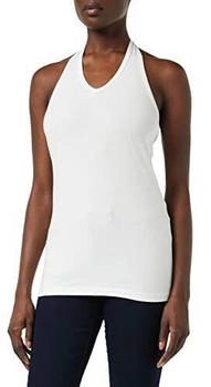 Build Your Brand BY038-Ladies Neckholder T-Shirt weiß