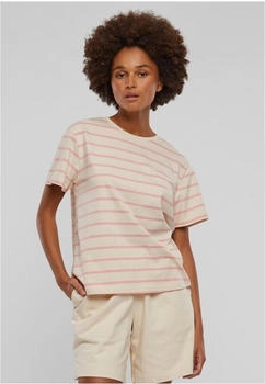 Urban Classics Damen T-Shirt ecru altrosa