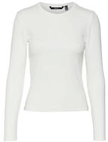 Vero Moda Langarmshirt "VMCHLOE LS SHORT TOP JRS NOOS" Baumwollmischung