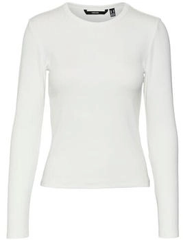 Vero Moda VMCHLOE LS Short TOP JRS NOOS T-Shirt schneeweiss