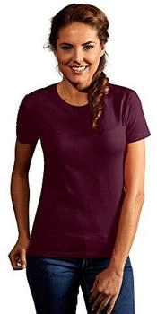 Promodoro Rundhalsshirt Damen Premium bordeaux