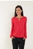 Seidel Langarmshirt Tropfenausschnitt rot
