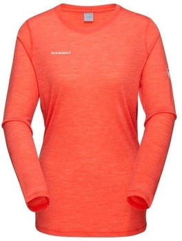 Mammut Tree Wool Firstlayer Longsleeve Merinoshirt rot melange