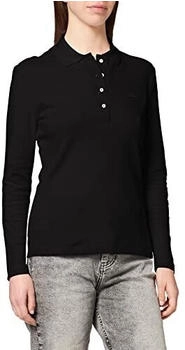 Lacoste Langarm Slim Fit Poloshirt schwarz