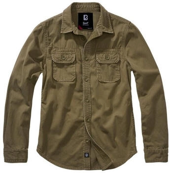 Brandit Langarmshirt Vintageshirt olive