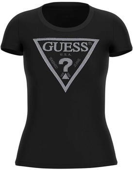 Guess T-Shirt Shiny Triangle schwarz