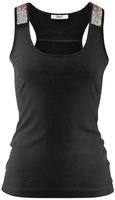 LASCANA Strandtop mit Pailetten, Glitzertop aus Baumwolle, festlich
